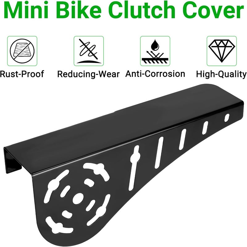 XIKOBY Mini Bike Chain Guard Clutch Cover Compatible with Predator 212cc 224cc 196cc 200cc Coleman CT200U CT200U-EX BT200X Baja Doodlebug DB30 GX160 GX200 Tilotson 212R Tecumseh Engine Minibike Parts - Image 2